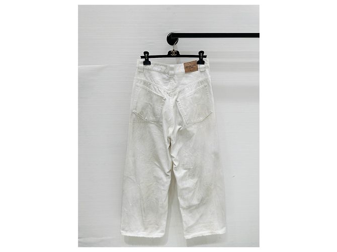 Pantalones Balenciaga de denim blanco Multicolor - vista 2