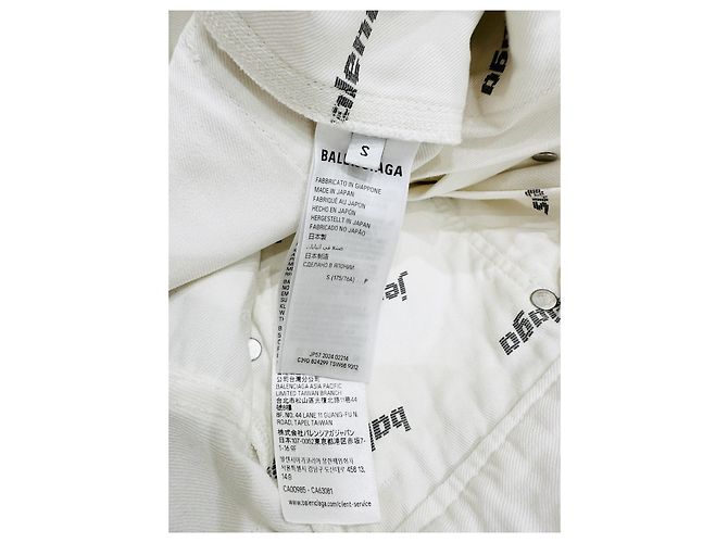 Pantalones Balenciaga de denim blanco Multicolor - vista 6