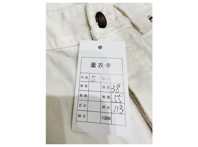 Pantalones Balenciaga de denim blanco Multicolor - vista 7