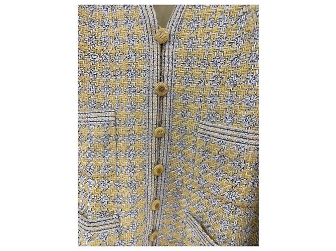 Falda Chanel de tweed amarillo talla 36 Multicolor - vista 3