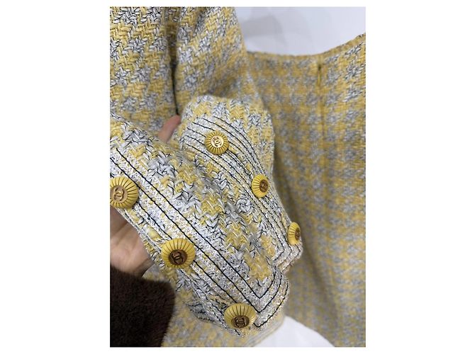 Falda Chanel de tweed amarillo talla 36 Multicolor - vista 6
