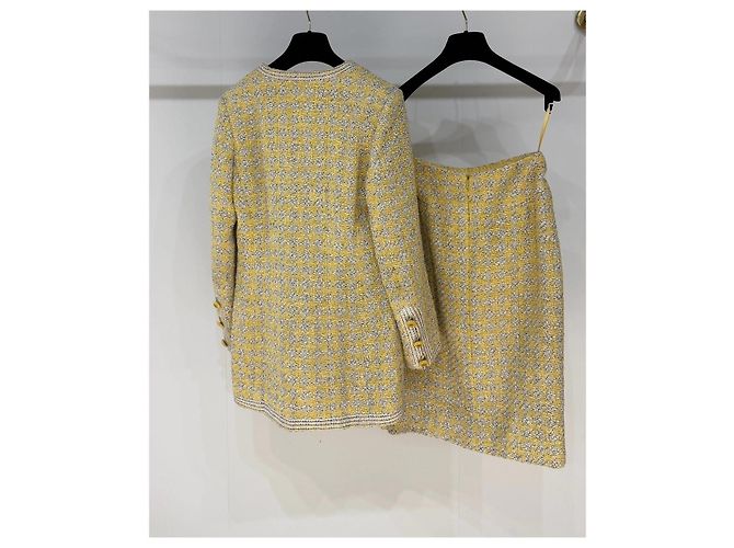 Falda Chanel de tweed amarillo talla 36 Multicolor - vista 7