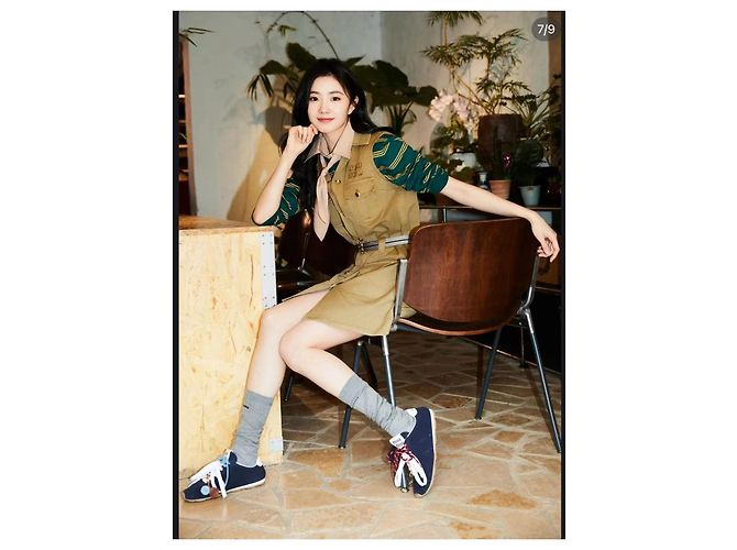 Top Miu Miu a Righe in Cotone Verde a Maniche Lunghe Multicolore - vista 6