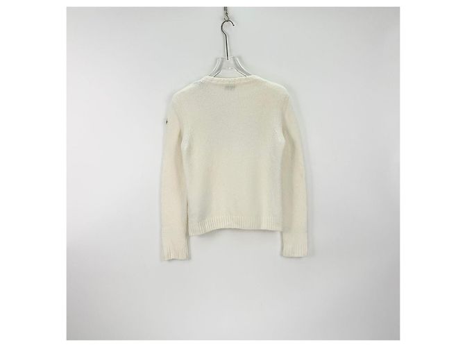 Malha Moncler de lã branca Multicor - vista 4