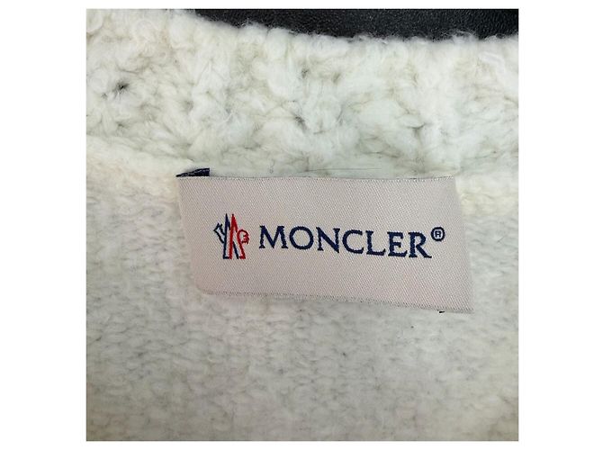 Malha Moncler de lã branca Multicor - vista 5