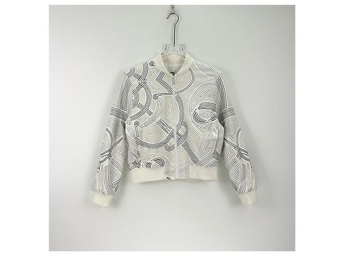 Hermès Cotton Jacket White Multiple colors - view 3