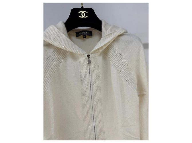 Loro Piana Strickwaren aus Kaschmir Ecru Mehrfarben - Ansicht 2