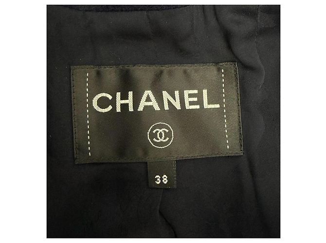 Chanel Navy Tweed Double Breasted Jacket Multiple colors - view 5