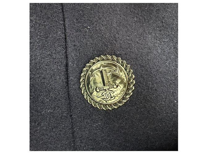 Chanel Navy Tweed Double Breasted Jacket Multiple colors - view 8