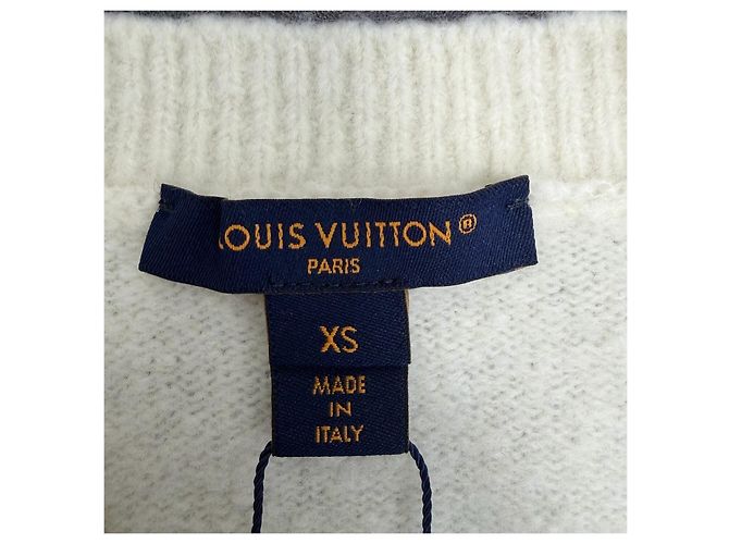 Top Louis Vuitton de Lana Blanco de Manga Corta Multicolor - vista 5