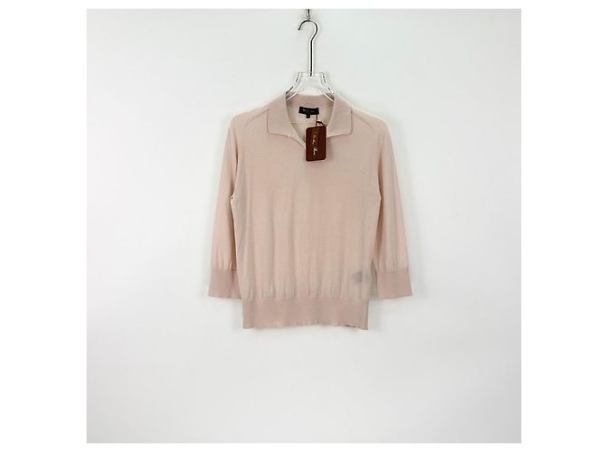 Loro Piana Strickpullover aus Kaschmir in Rosa Puffärmel Mehrfarben - Ansicht 3