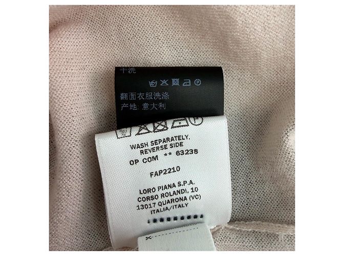 Loro Piana Strickpullover aus Kaschmir in Rosa Puffärmel Mehrfarben - Ansicht 6