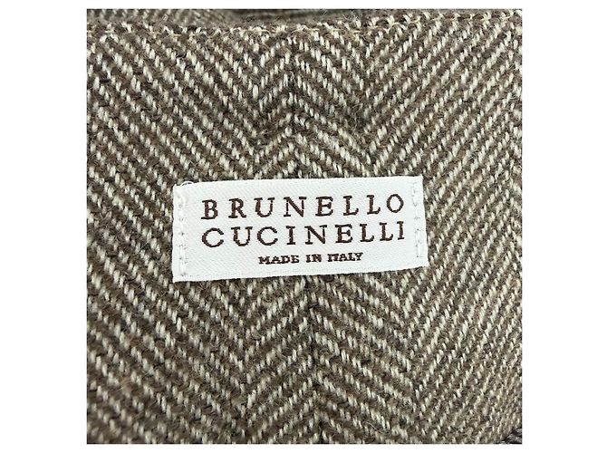 Pantalones Burberry de lana marrón con cinturón Multicolor - vista 5