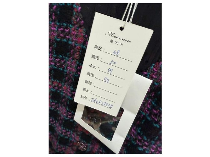 Chanel Tweed Kleid Mehrfarbig Größe 36 Mehrfarben - Ansicht 9
