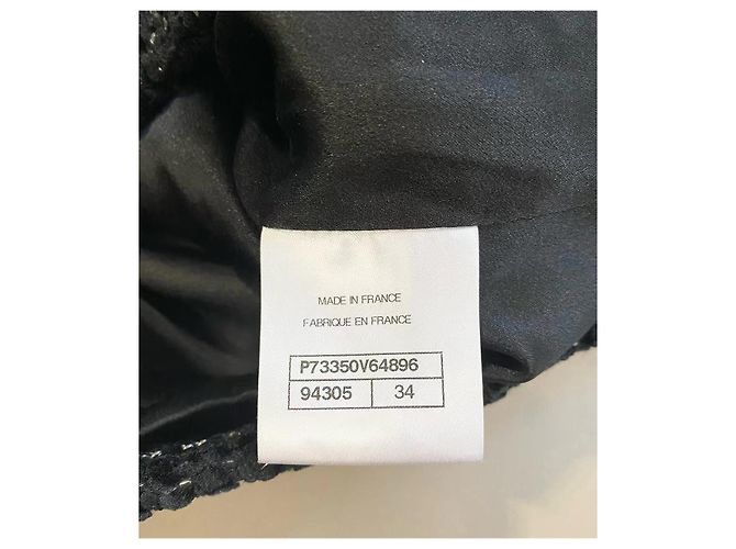 Chanel Black Tweed Double Breasted Jacket Multiple colors - view 4