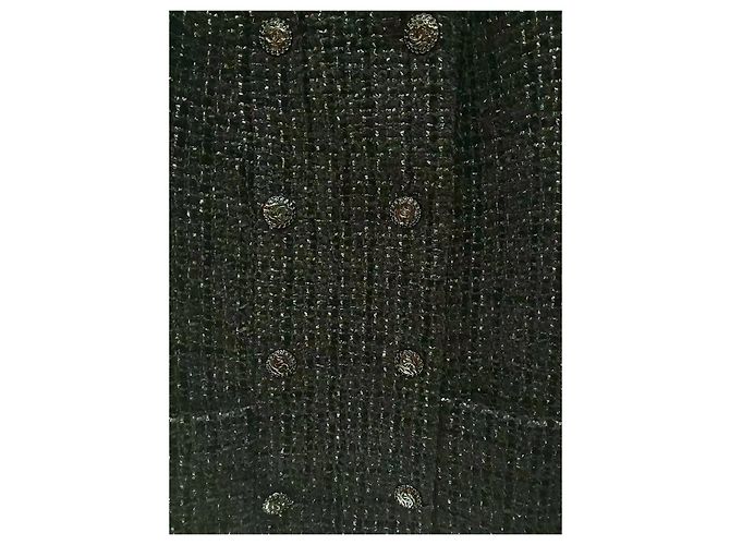 Chanel Black Tweed Double Breasted Jacket Multiple colors - view 5