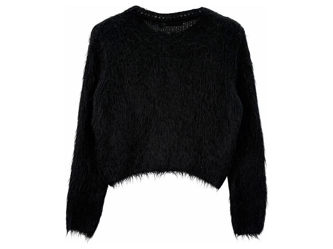 Autre Marque Pull Dior en laine noir avec perles Multicolore - vue 2