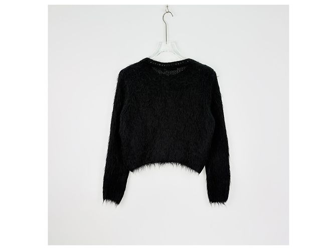 Autre Marque Pull Dior en laine noir avec perles Multicolore - vue 4
