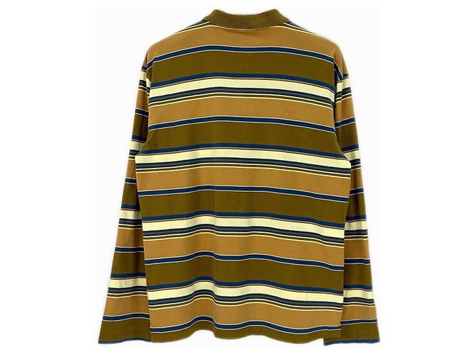 Top Miu Miu a Righe in Cotone Giallo a Manica Lunga Multicolore - vista 2