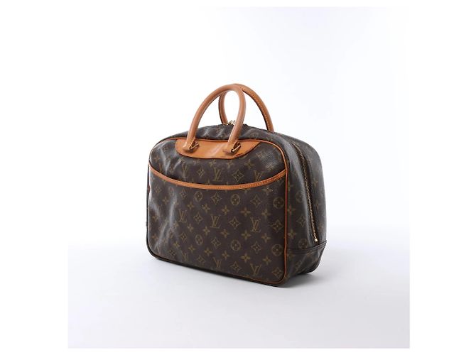 Borsa a mano Louis Vuitton Deauville Monogram Canvas in marrone M47270 Beige - vista 2