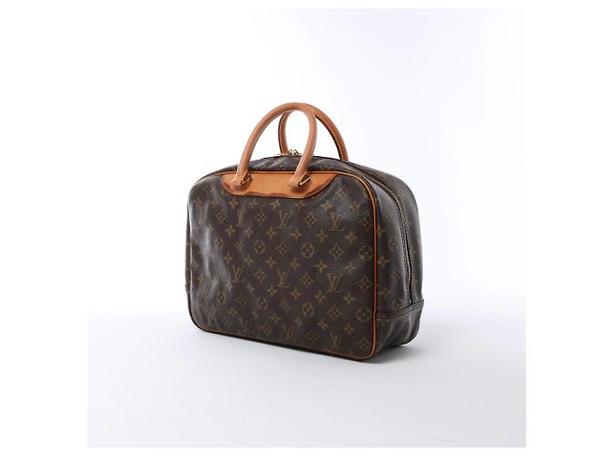 Borsa a mano Louis Vuitton Deauville Monogram Canvas in marrone M47270 Beige - vista 3