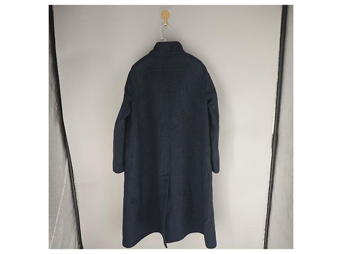 Abrigo Hermès Navy de Cachemira Mujer Talla 34 Multicolor - vista 2