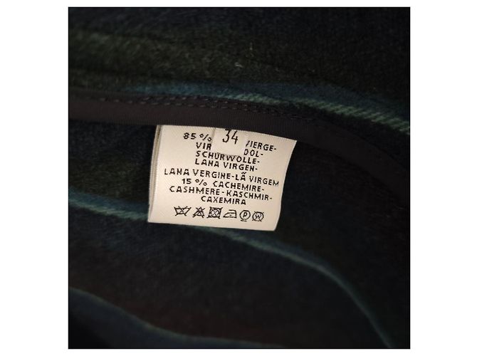 Abrigo Hermès Navy de Cachemira Mujer Talla 34 Multicolor - vista 4