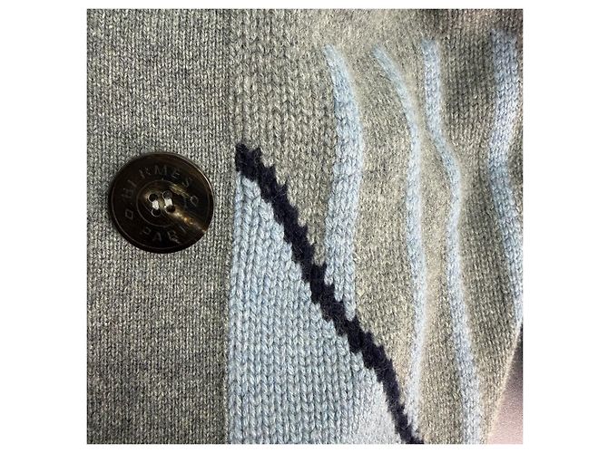 Hermès Grey Cashmere Jacket Multiple colors - view 7