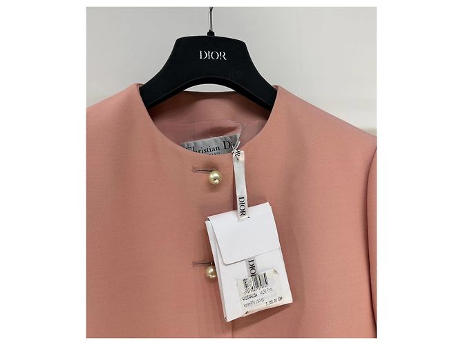Autre Marque Casaco Dior de lã com ornamentos de pérolas Multicor - vista 2