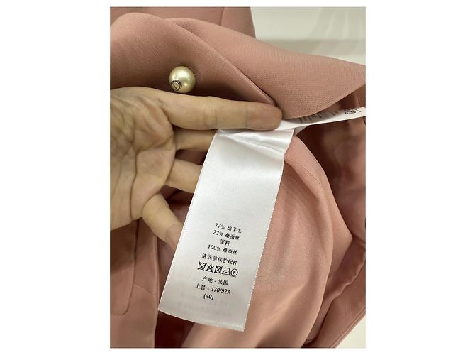 Autre Marque Casaco Dior de lã com ornamentos de pérolas Multicor - vista 4
