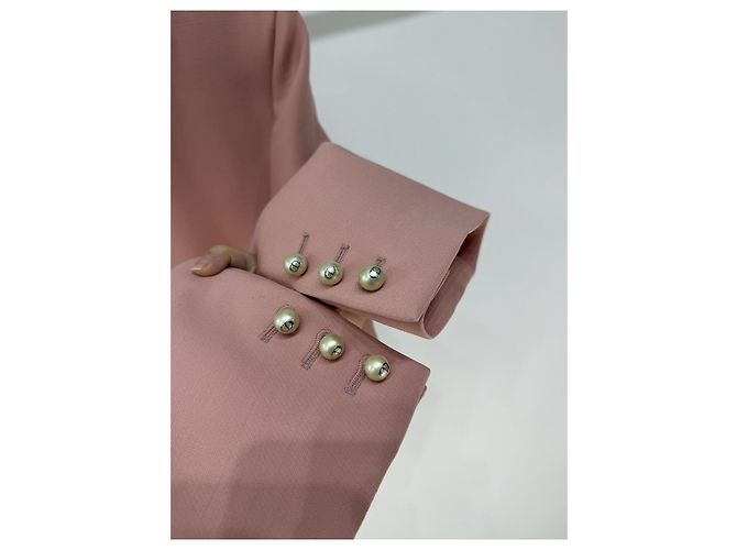 Autre Marque Casaco Dior de lã com ornamentos de pérolas Multicor - vista 5