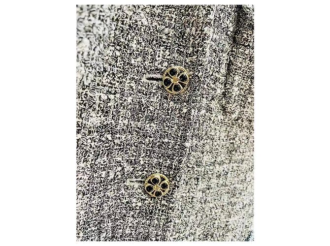 Top Chanel de Tweed Cinza Multicor - vista 3