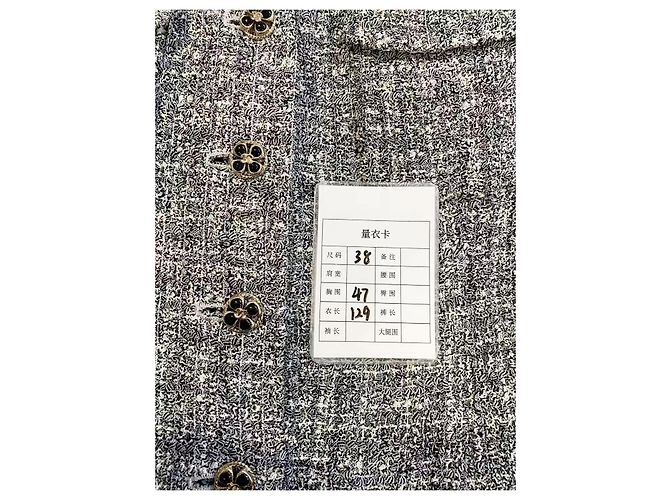 Top Chanel de Tweed Cinza Multicor - vista 5