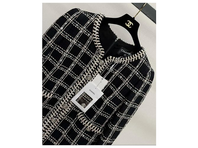 Chanel Kleid aus Baumwolle mit Karomuster Mehrfarben - Ansicht 2