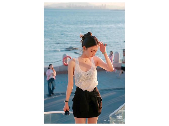 Vestido Chanel de algodão de alças com padrão acolchoado Tamanho 38 Multicor - vista 7