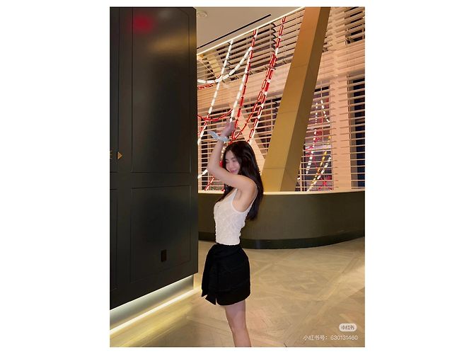 Vestido Chanel de algodão de alças com padrão acolchoado Tamanho 38 Multicor - vista 9
