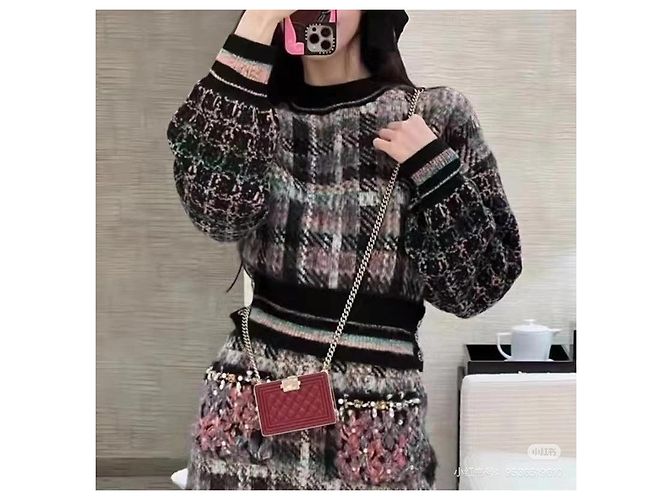 Malha Chanel de cashmere 22A Multicor - vista 8