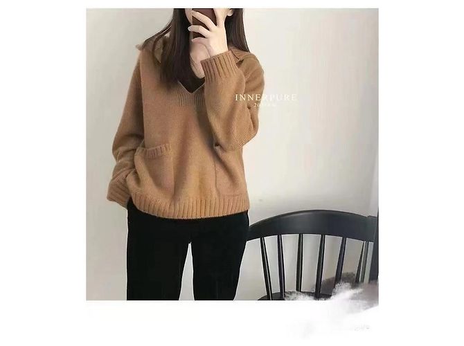 Céline Strickpullover aus Kaschmir Braun Mehrfarben - Ansicht 8