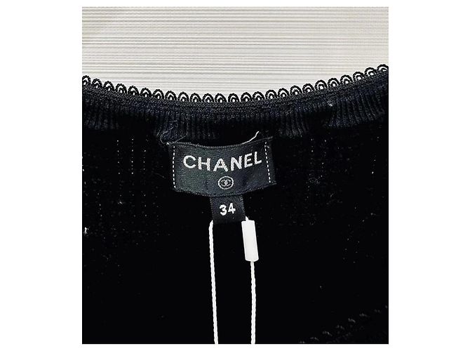 Top Camisola Chanel de Algodón con Detalle de Lazo Negro Multicolor - vista 2