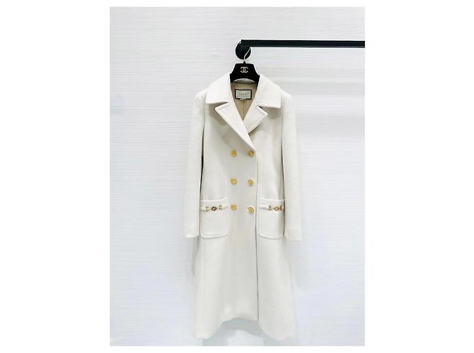 Abrigo de lana de botonadura doble Gucci Multicolor - vista 4