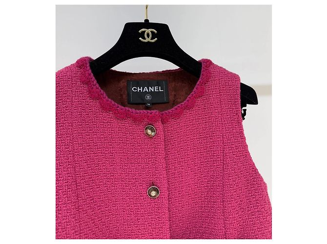 Top Chanel Metiers d'Art de Tweed Morado Talla 36 Multicolor - vista 2