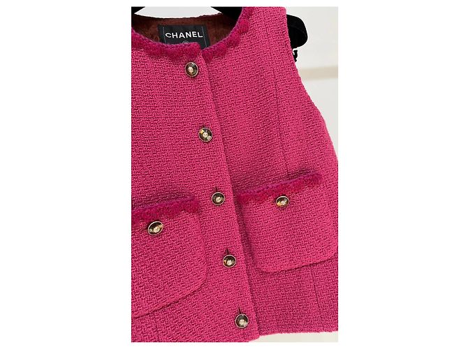 Top Chanel Metiers d'Art de Tweed Morado Talla 36 Multicolor - vista 3