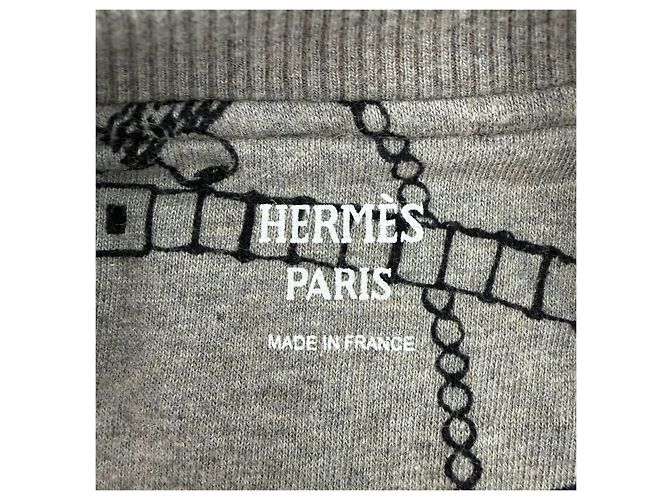 Prenda de punto Hermès gris de algodón Multicolor - vista 5