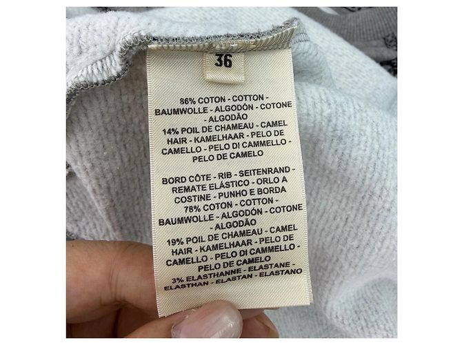 Prenda de punto Hermès gris de algodón Multicolor - vista 6