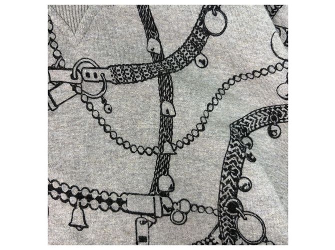 Prenda de punto Hermès gris de algodón Multicolor - vista 8