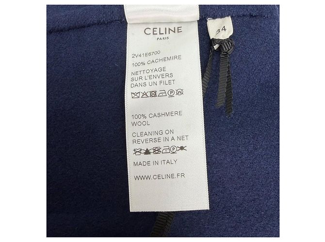 Céline Navy Cashmere Jacket with Gold Buttons Multiple colors - view 7