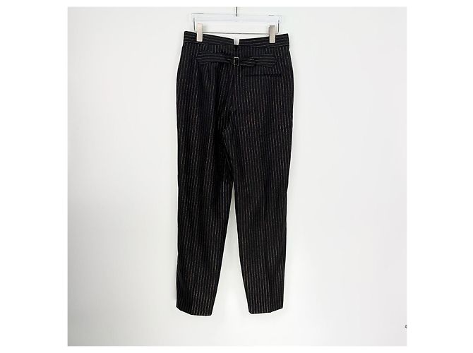 Pantalones Chanel Negros de Lana Multicolor - vista 4