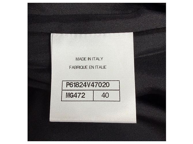Pantalones Chanel Negros de Lana Multicolor - vista 6