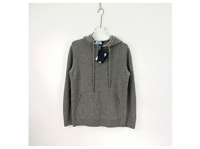 Pull Prada en cachemire gris Multicolore - vue 3