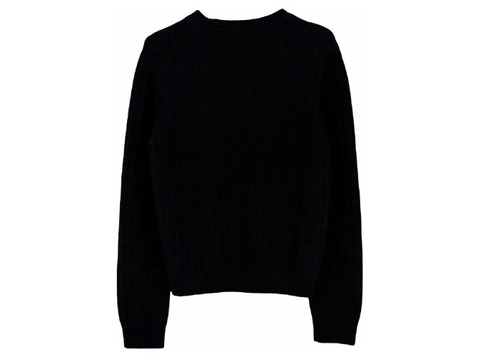 Malha de cashmere Hermès preta Multicor - vista 2